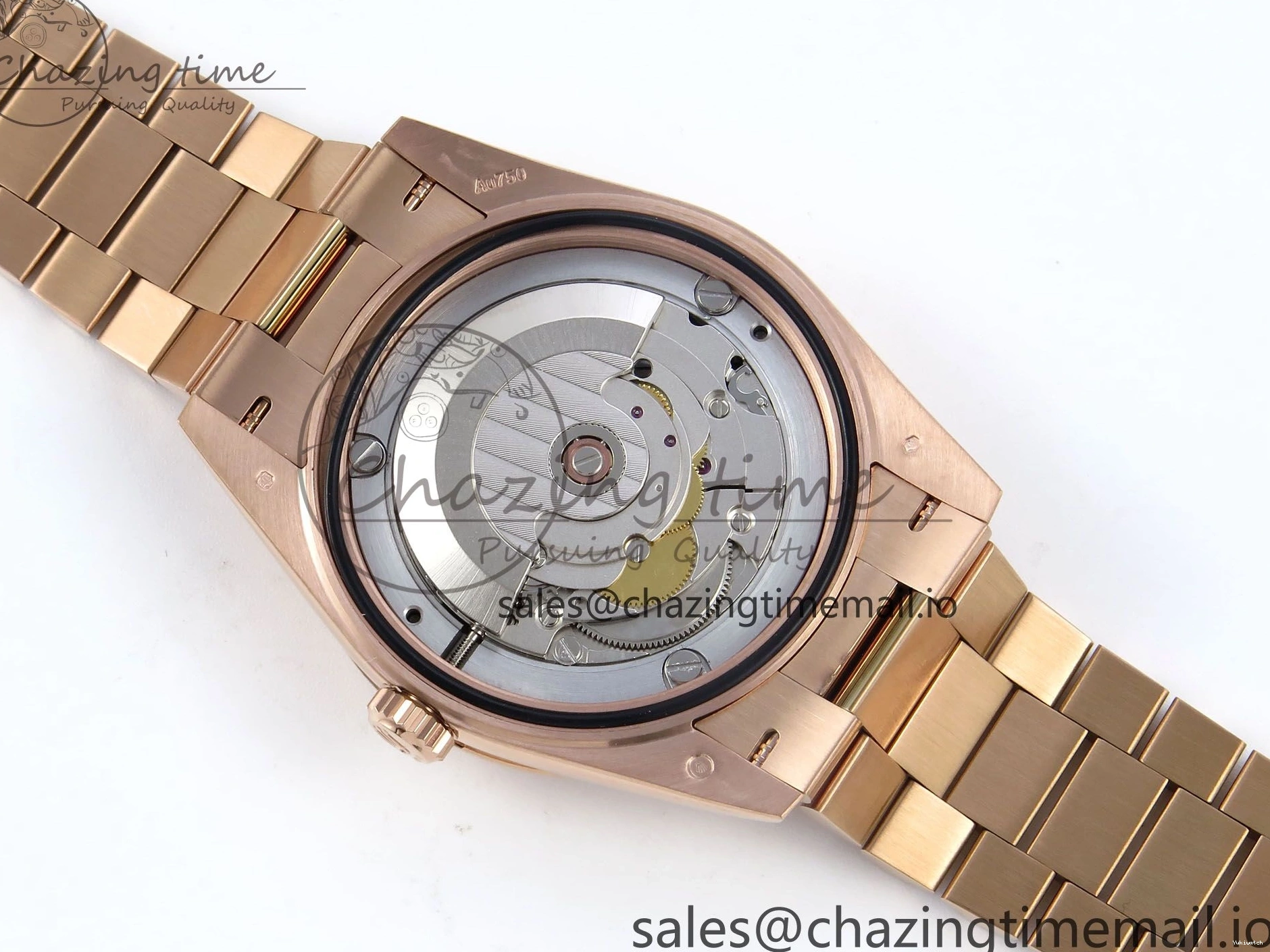 (Gain Best 40 RG A2836 Brown 228235 1:1 Weight) Noob Dial Edition Roman Bracelet President Date Day on 0326